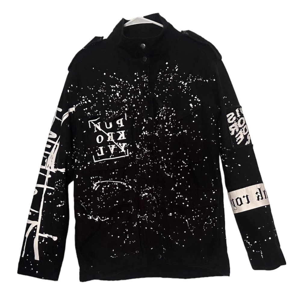 Punk Royal Graphic Denim Jacket Print Custom Archive